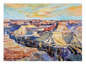 Artist Roy Munday, print of the Grand Canyon. Price £54